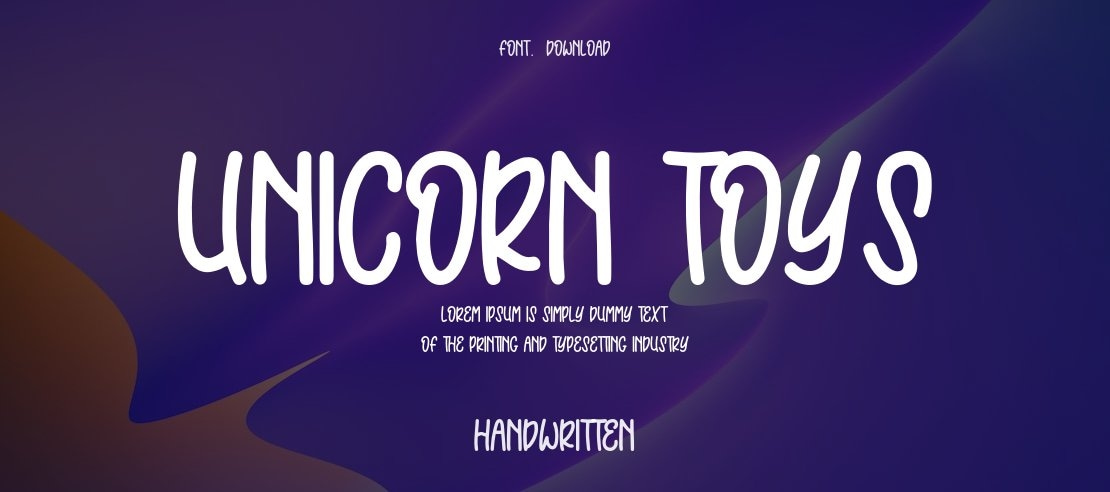 Unicorn Toys Font