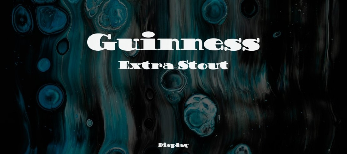 Guinness Extra Stout Font