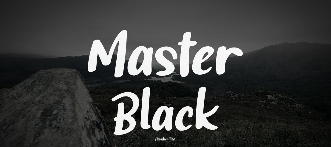 Master Black Font