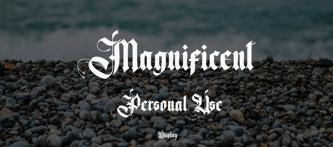 Magnificent Personal Use Font
