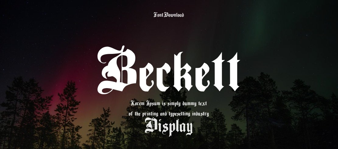Beckett Font