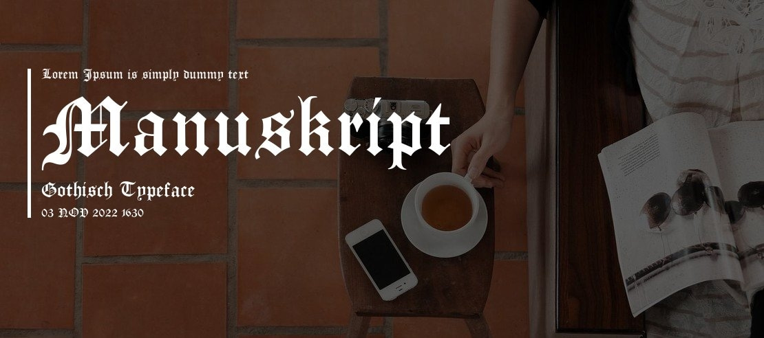 Manuskript Gothisch Font