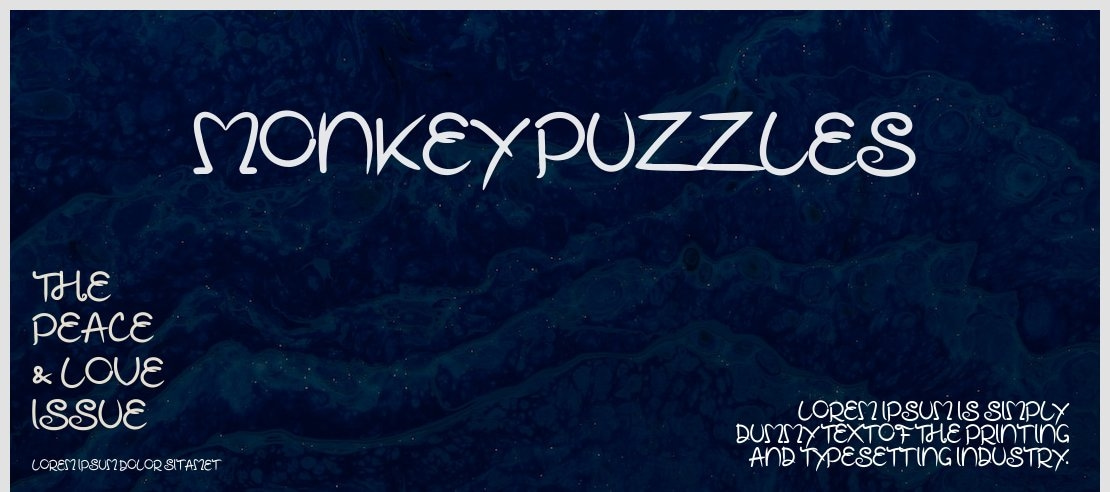 Monkey Puzzles Font