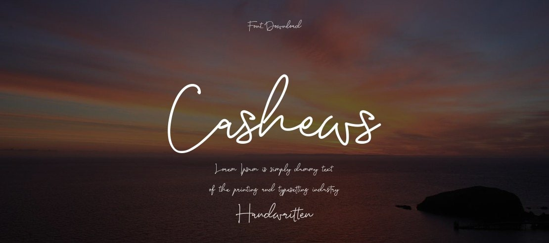 Cashews Font