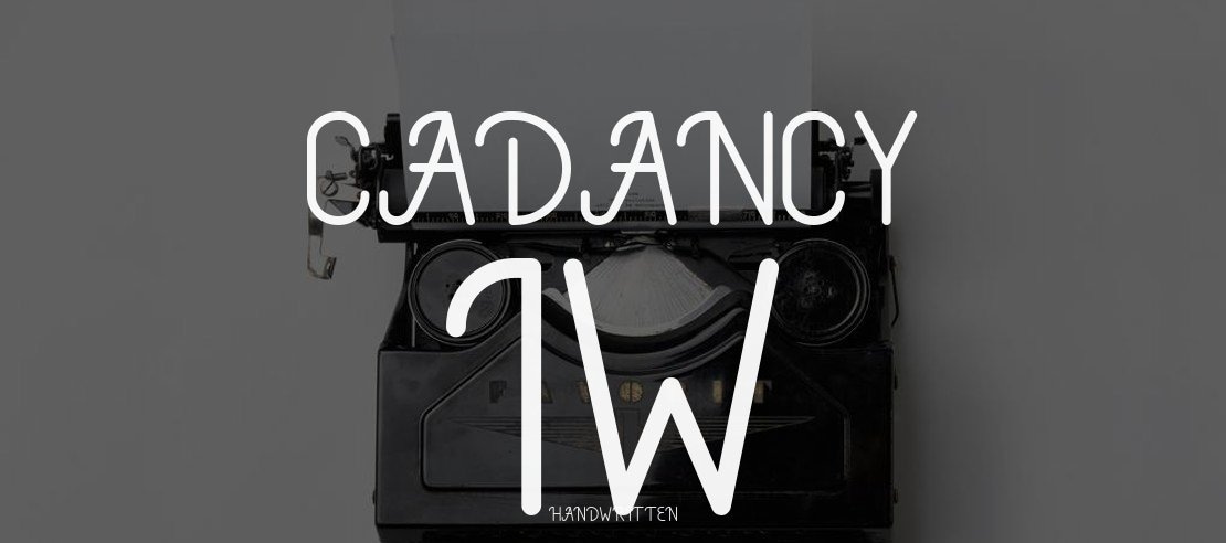 Cadancy IW Font