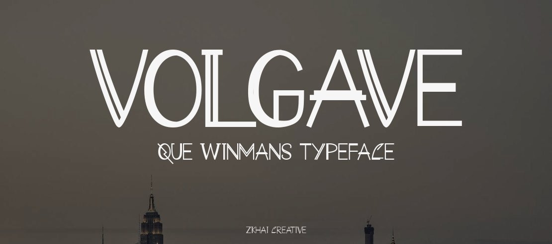 VOLGAVE QUE WINMANS Font