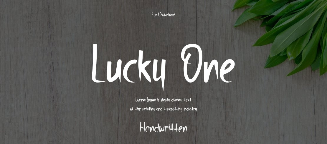 Lucky One Font