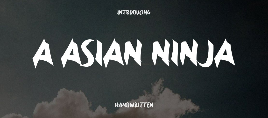 a Asian Ninja Font