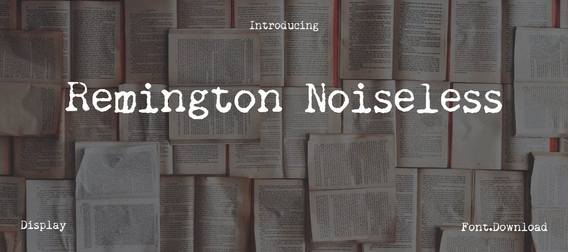 Remington Noiseless Font