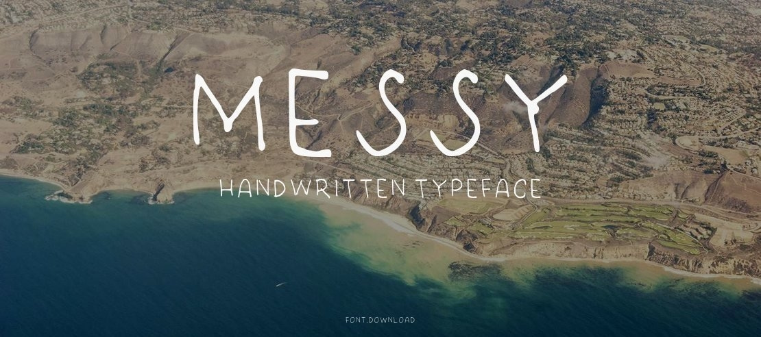 Messy Handwritten Font