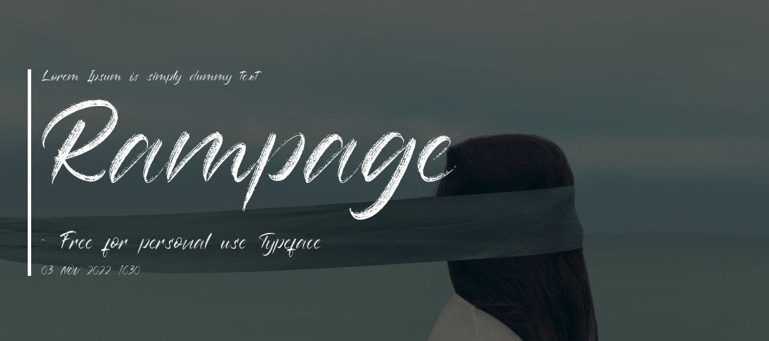 Rampage - Free for personal use Font