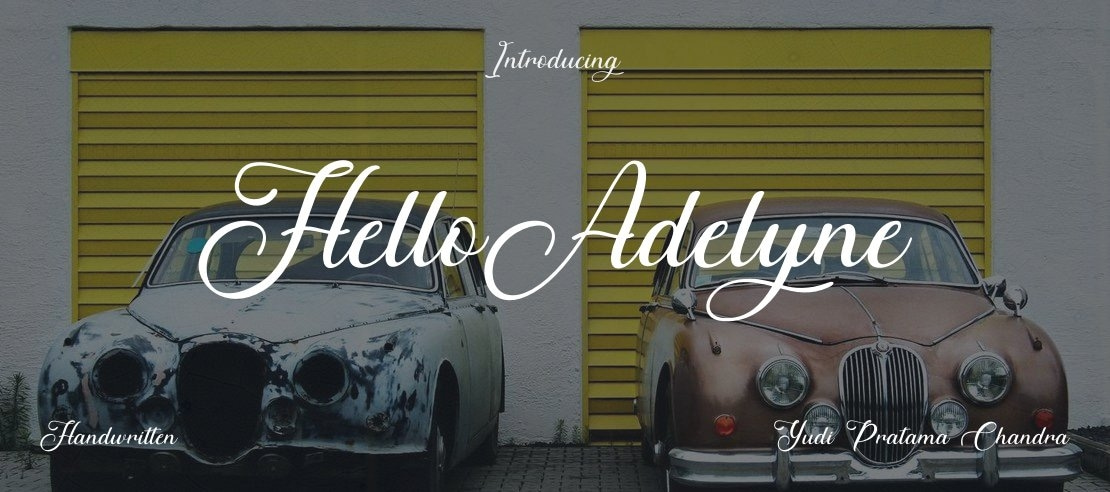 HelloAdelyne Font