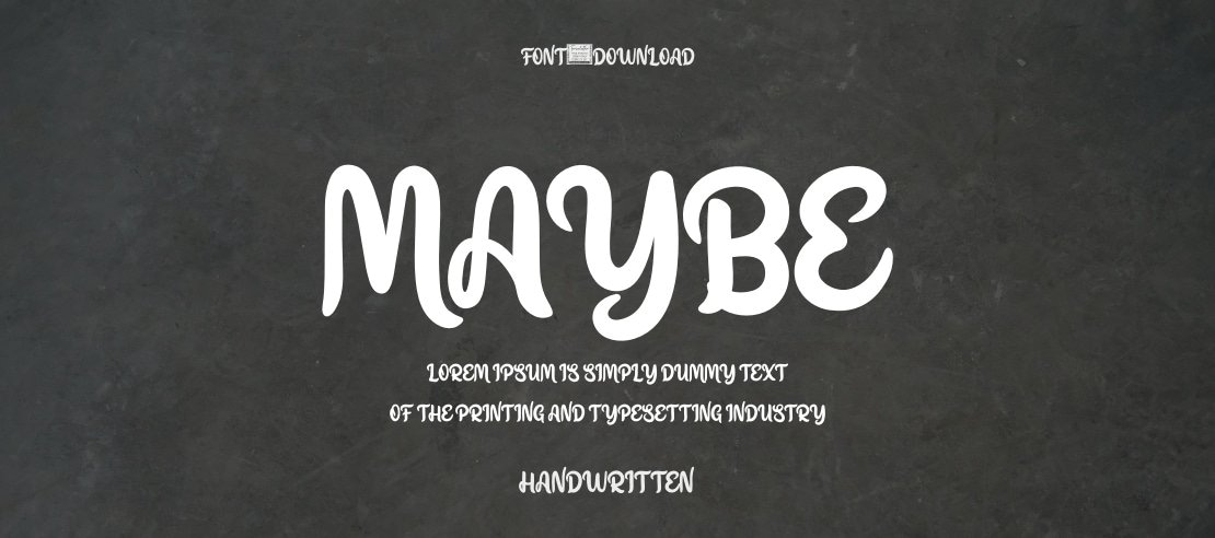 Maybe Font