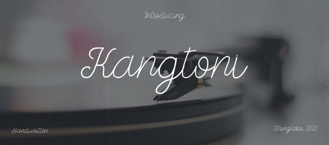 Kangtoni Font