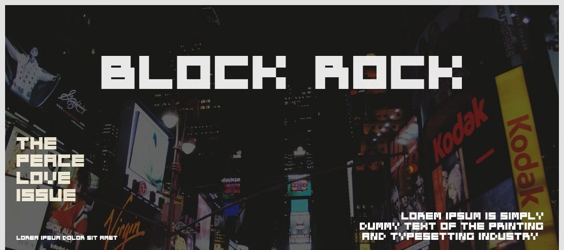 Block-Rock Font