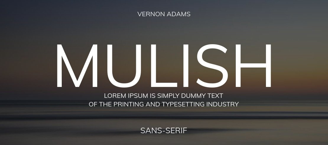 Mulish Font Family