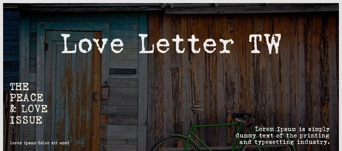 Love Letter TW Font