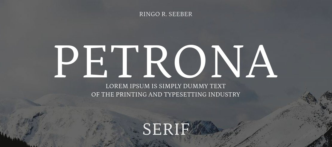 Petrona Font Family