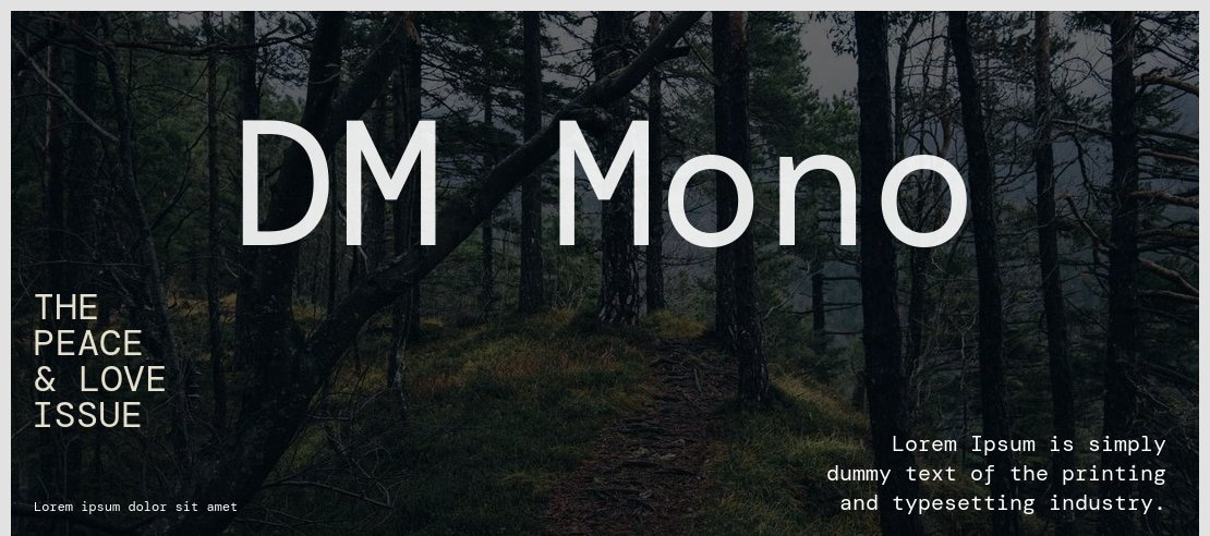 DM Mono Font Family