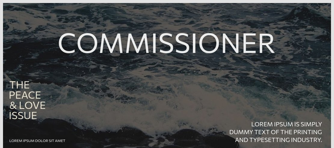 Commissioner Font Family