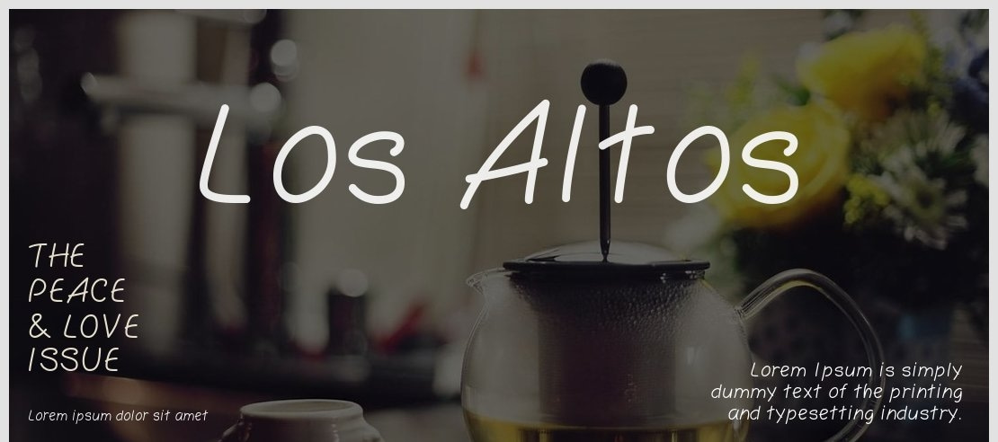 Los Altos Font