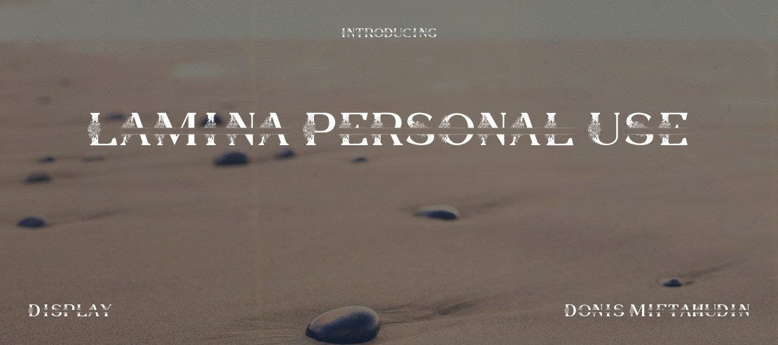 Lamina Personal Use Font