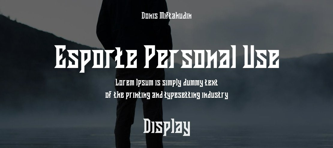 Esporte Personal Use Font