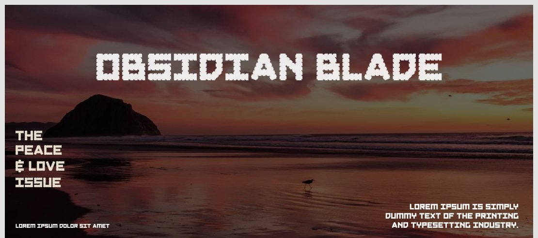 Obsidian Blade Font Family