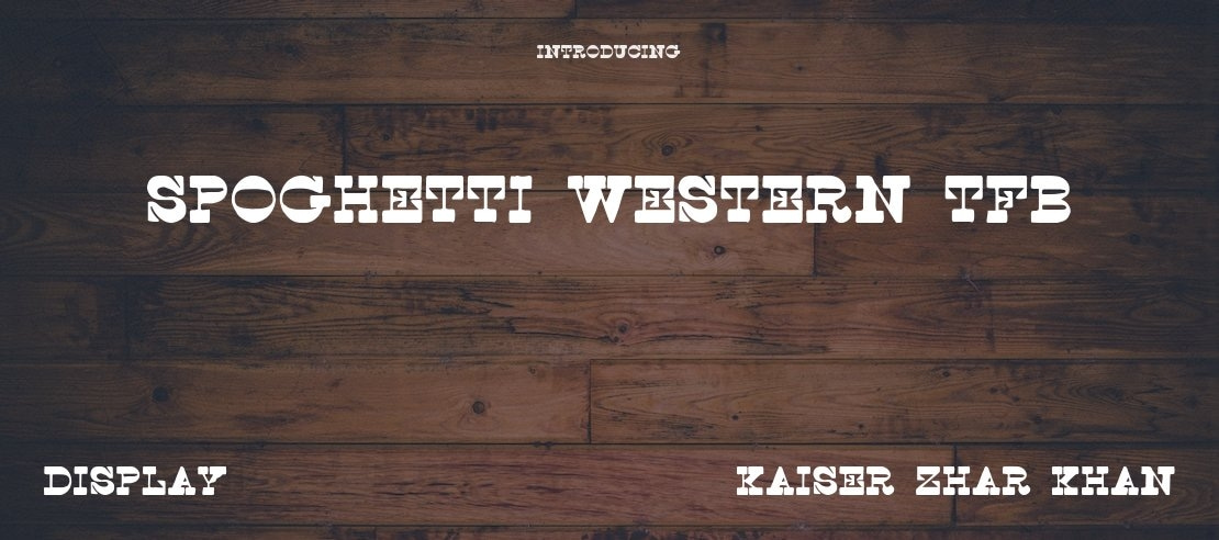 Spoghetti Western tfb Font