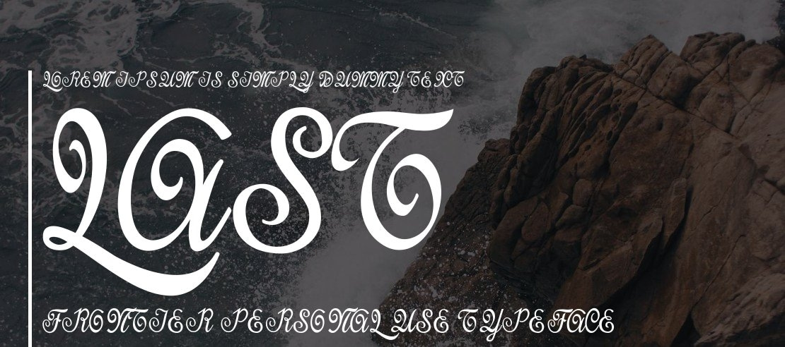 Last Frontier Personal Use Font