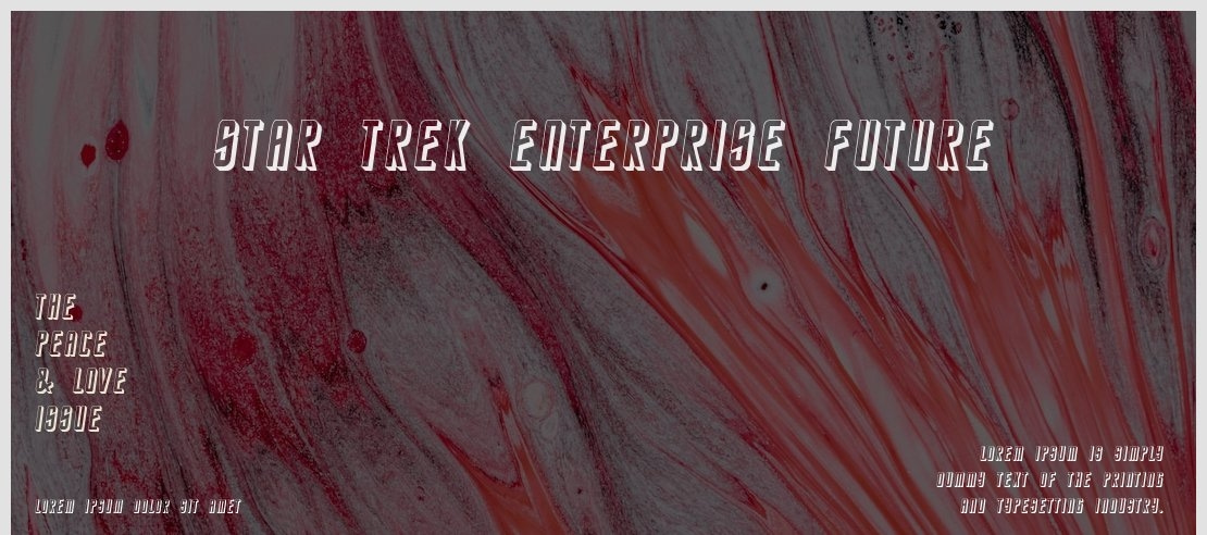Star Trek Enterprise Future Font Family