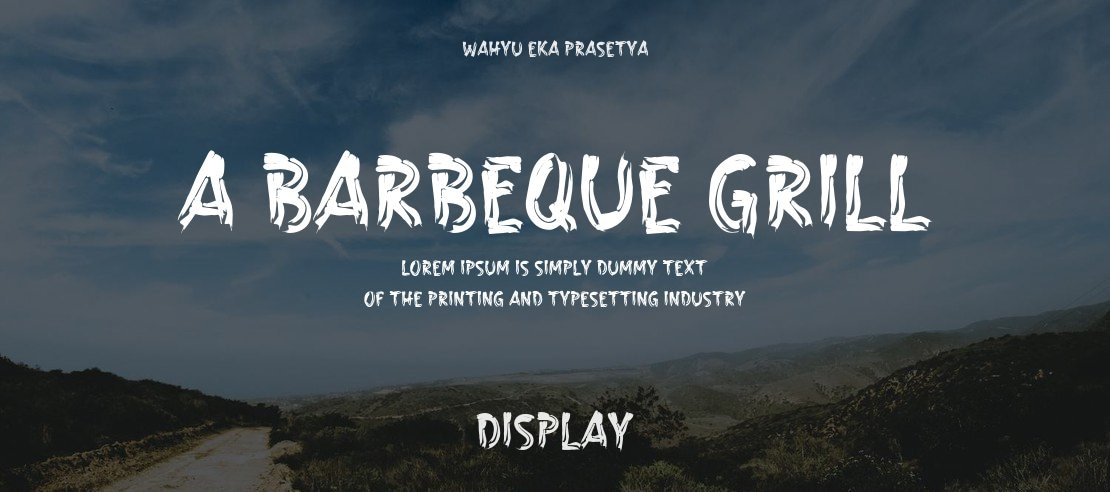 a Barbeque Grill Font