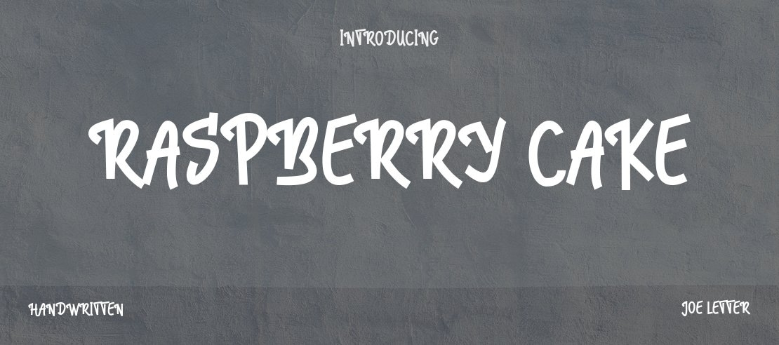 Raspberry Cake Font