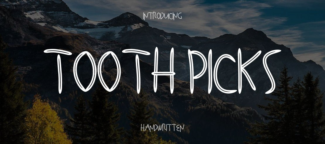 Tooth Picks Font