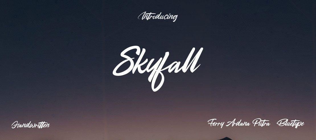 Skyfall Font