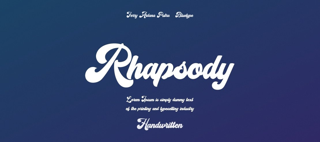 Rhapsody Font