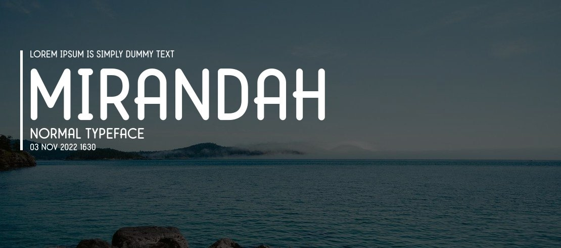 Mirandah Normal Font