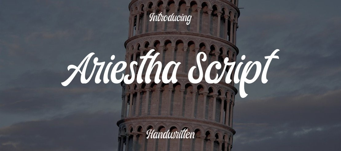 Ariestha Script Font