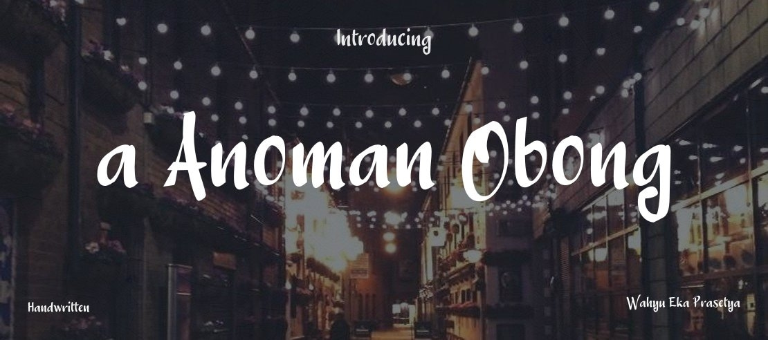 a Anoman Obong Font