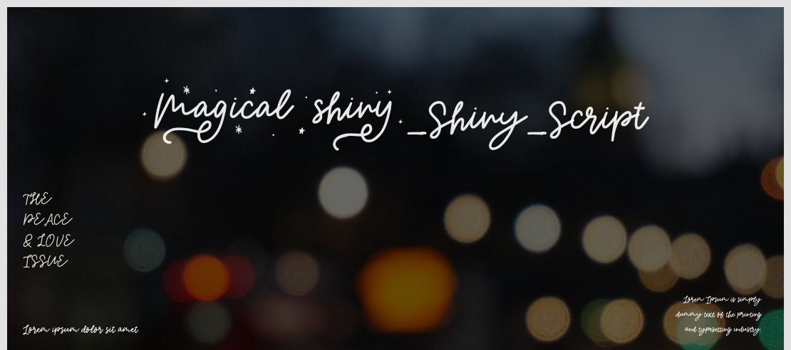 Magical_Shiny_Script Font