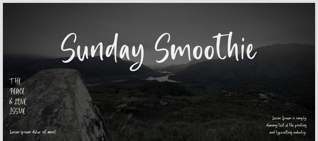 Sunday Smoothie Font