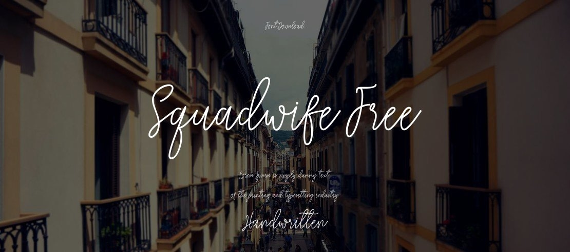 Squadwife Free Font