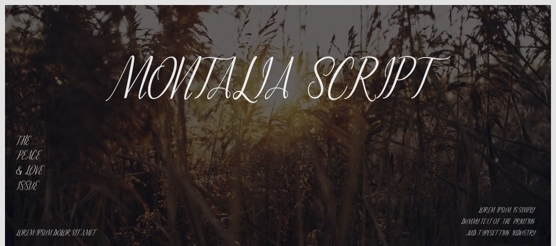 Montalia Script Font