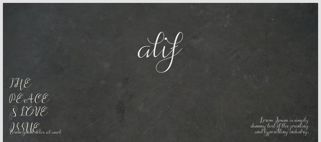 alif Font