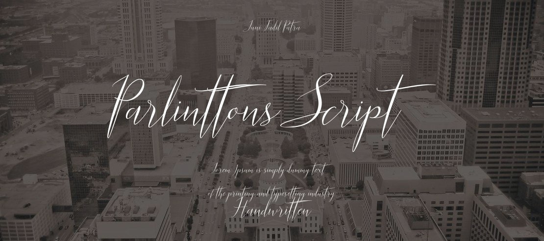 Parlinttons Script Font