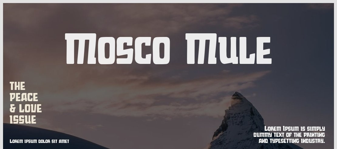 Mosco_Mule Font