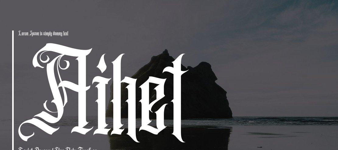 Aihet Script Personal Use Only Font