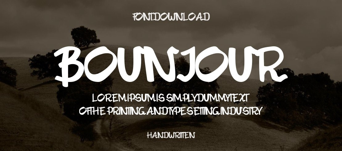Bounjour Font