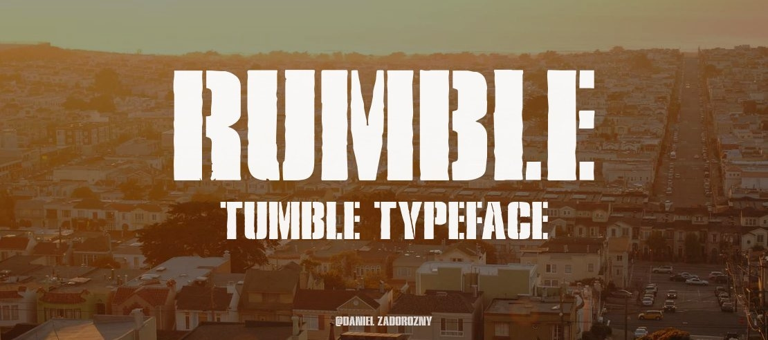 Rumble Tumble Font Family