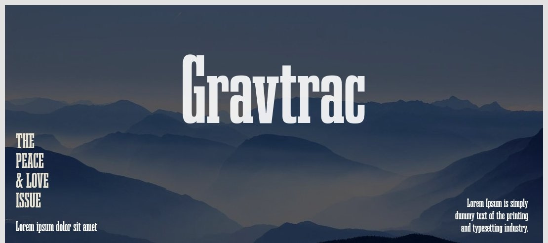 Gravtrac Font Family